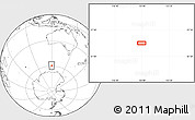 Blank Location Map of the area around 59° 20' 22" S, 119° 55' 30" E