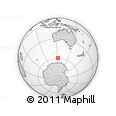 Outline Map of the Area around 59° 20' 22" S, 122° 28' 29" E, rectangular outline