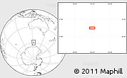 Blank Location Map of the area around 59° 20' 22" S, 123° 19' 29" E