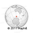 Outline Map of the Area around 59° 20' 22" S, 123° 19' 29" E, rectangular outline
