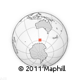 Outline Map of the Area around 59° 20' 22" S, 124° 10' 30" E, rectangular outline