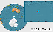 Satellite Location Map of the area around 59° 20' 22" S, 125° 1' 30" E