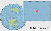 Savanna Style Location Map of the area around 59° 20' 22" S, 125° 1' 30" E
