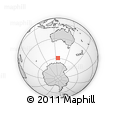 Outline Map of the Area around 59° 20' 22" S, 125° 52' 30" E, rectangular outline