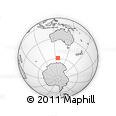Outline Map of the Area around 59° 20' 22" S, 126° 43' 29" E, rectangular outline
