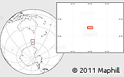 Blank Location Map of the area around 59° 20' 22" S, 144° 34' 29" E