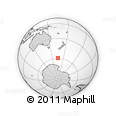 Outline Map of the Area around 59° 20' 22" S, 164° 58' 29" E, rectangular outline