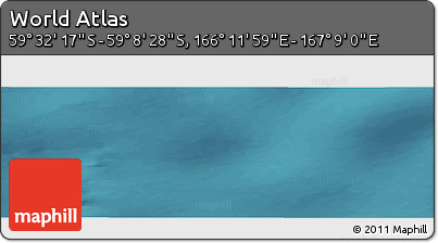 Satellite Panoramic Map of the Area around 59° 20' 22" S, 166° 40' 30" E