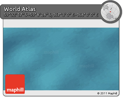 Satellite 3D Map of the Area around 59° 20' 22" S, 167° 31' 30" E