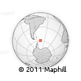 Outline Map of the Area around 59° 20' 22" S, 45° 49' 30" W, rectangular outline