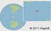 Savanna Style Location Map of the area around 59° 20' 22" S, 63° 40' 30" W