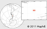 Blank Location Map of the area around 59° 20' 22" S, 64° 31' 30" W