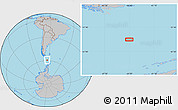 Gray Location Map of the area around 59° 20' 22" S, 64° 31' 30" W