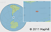 Savanna Style Location Map of the area around 59° 20' 22" S, 64° 31' 30" W