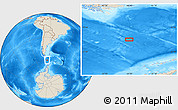 Shaded Relief Location Map of the area around 59° 20' 22" S, 64° 31' 30" W