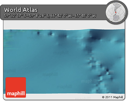 Satellite 3D Map of the Area around 59° 20' 22" S, 66° 13' 29" W