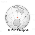 Outline Map of the Area around 59° 41' 37" S, 119° 4' 29" E, rectangular outline
