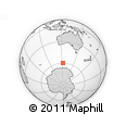 Outline Map of the Area around 59° 41' 37" S, 122° 28' 29" E, rectangular outline