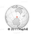 Outline Map of the Area around 59° 41' 37" S, 123° 19' 29" E, rectangular outline