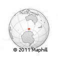 Outline Map of the Area around 59° 41' 37" S, 124° 10' 30" E, rectangular outline