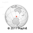 Outline Map of the Area around 59° 41' 37" S, 125° 1' 30" E, rectangular outline