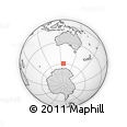 Outline Map of the Area around 59° 41' 37" S, 125° 52' 30" E, rectangular outline