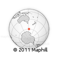 Outline Map of the Area around 59° 41' 37" S, 152° 13' 29" E, rectangular outline