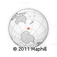 Outline Map of the Area around 59° 41' 37" S, 160° 43' 29" E, rectangular outline