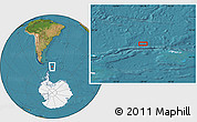 Satellite Location Map of the area around 59° 41' 37" S, 49° 13' 30" W