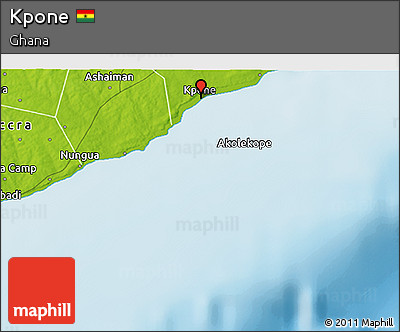Physical 3D Map of Kpone