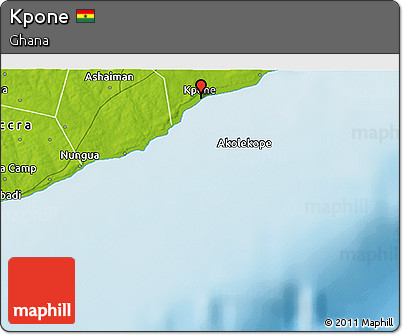 Physical 3D Map of Kpone