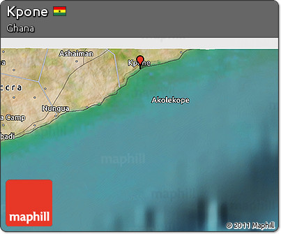 Satellite 3D Map of Kpone