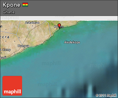Satellite 3D Map of Kpone