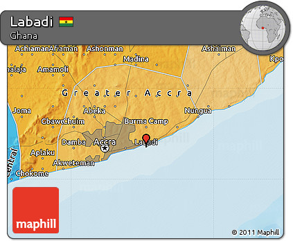 Political Map of Labadi