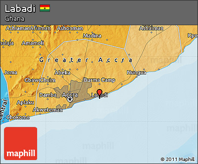 Political Map of Labadi
