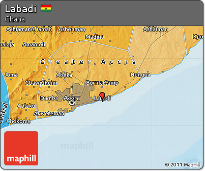 Political Map of Labadi