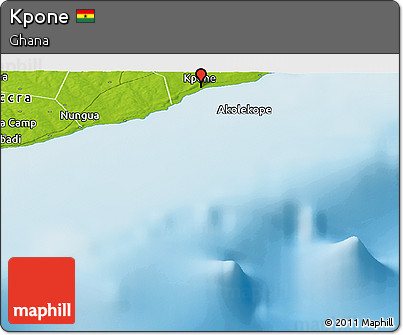 Physical Panoramic Map of Kpone