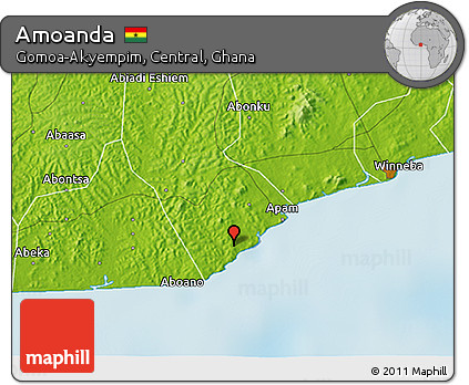 Physical 3D Map of Amoanda