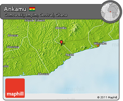 Physical 3D Map of Ankamu