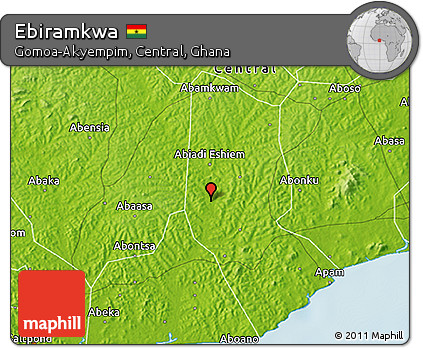 Physical 3D Map of Ebiramkwa