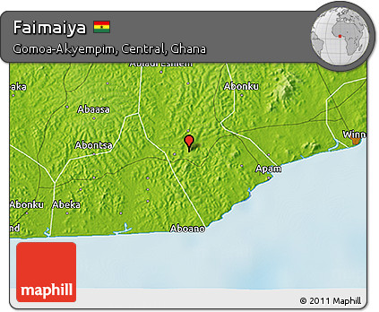 Physical 3D Map of Faimaiya