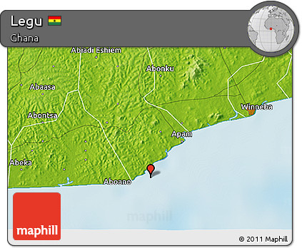 Physical 3D Map of Legu