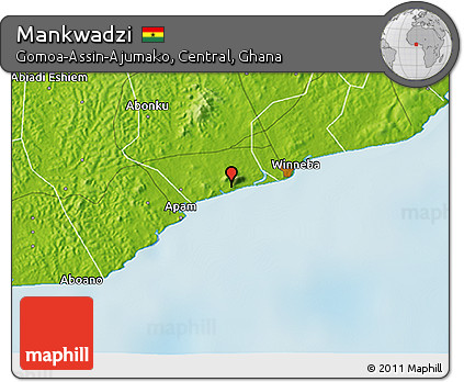 Physical 3D Map of Mankwadzi