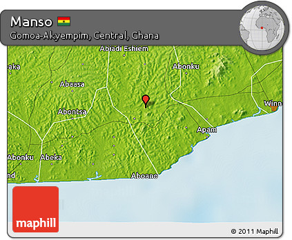 Physical 3D Map of Manso