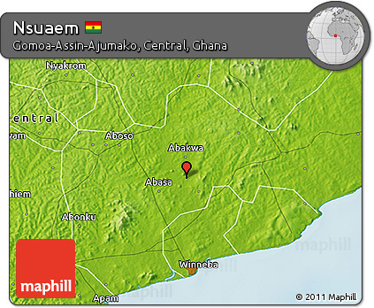 Physical 3D Map of Nsuaem