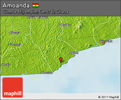 Physical 3D Map of Amoanda
