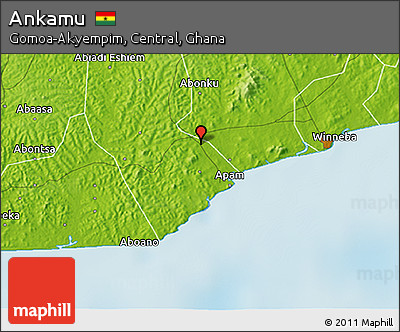 Physical 3D Map of Ankamu