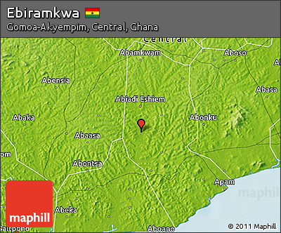 Physical 3D Map of Ebiramkwa