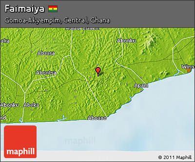 Physical 3D Map of Faimaiya