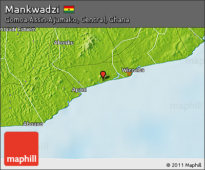 Physical 3D Map of Mankwadzi
